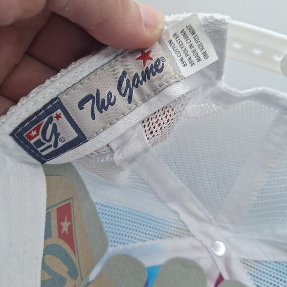 Chicago Cubs Tie Dye Trucker Snapback Leather Patch Hat MLB The Game Cotton - Picture 7 of 7